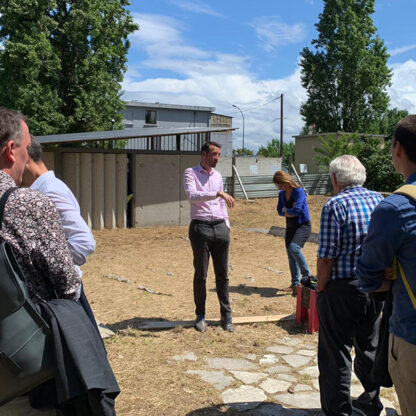 Visite de la « Fabrique du clos » au Clos Saint-Lazare de Stains