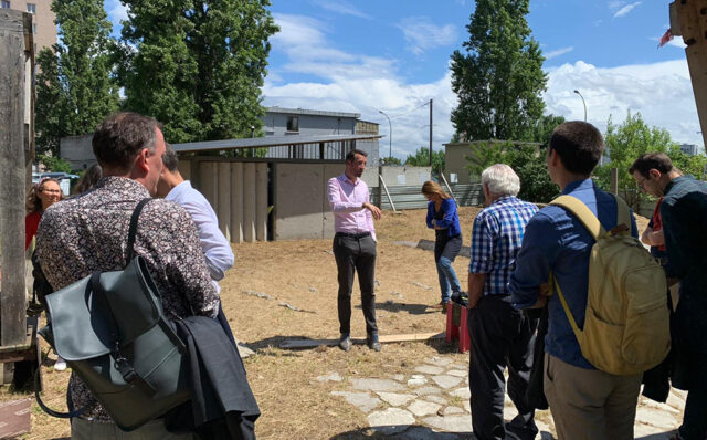 Visite de la « Fabrique du clos » au Clos Saint-Lazare de Stains